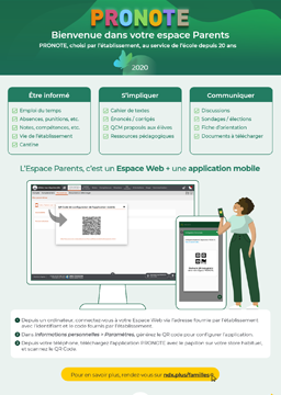 Page Parents et Elèves PRONOTE